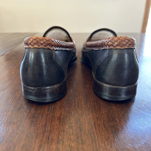 Allen Edmonds Maxfield Leather Tassel Loafers Black Brown Men’s Size 11A main image 6